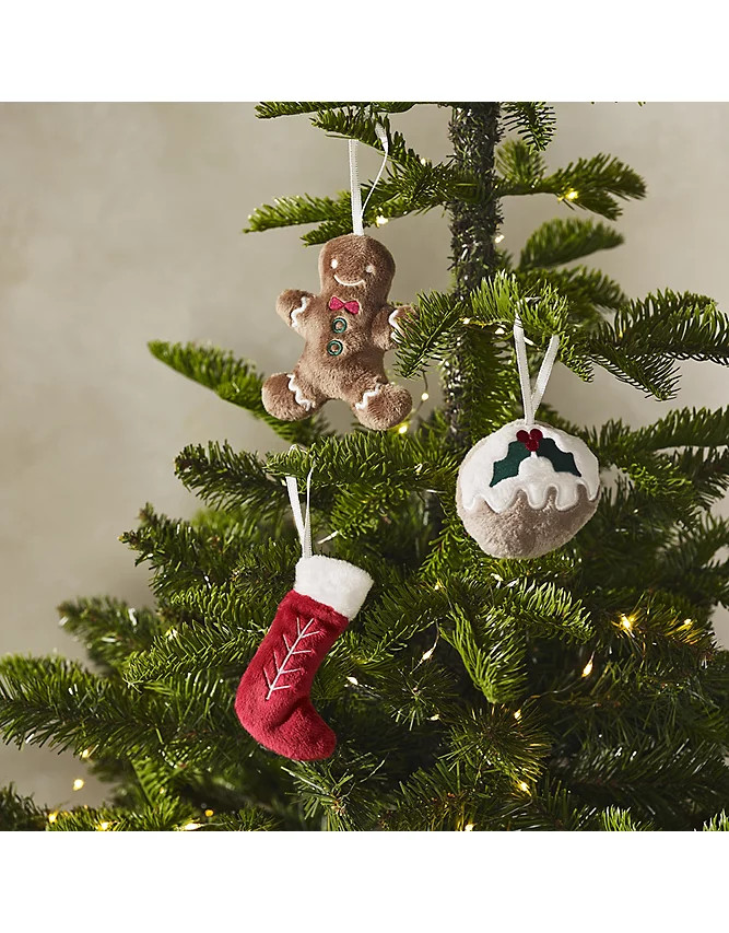 Christmas Decorations – Set of 3 | The White Company UK & ROW