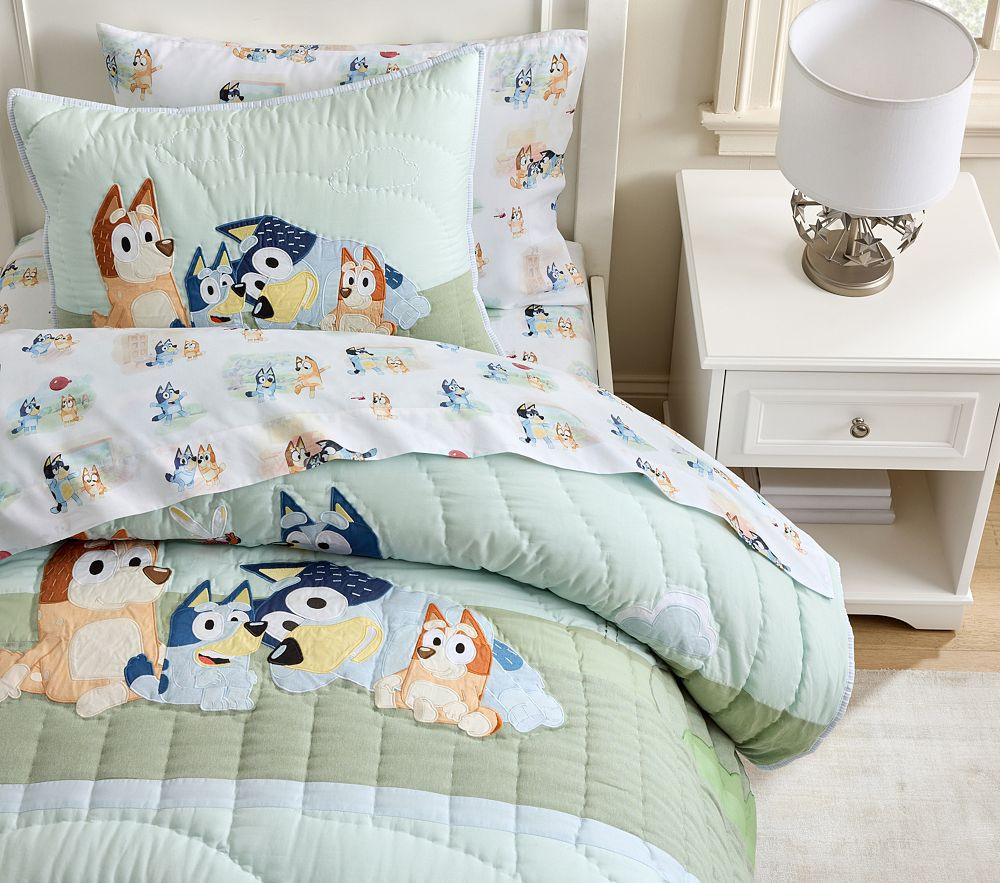 Bluey Quilt  Twin  $249 | Pottery Barn Kids