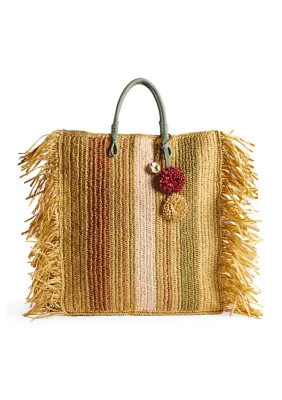 Sam Edelman Lily Raffia Tote, Green | Belk