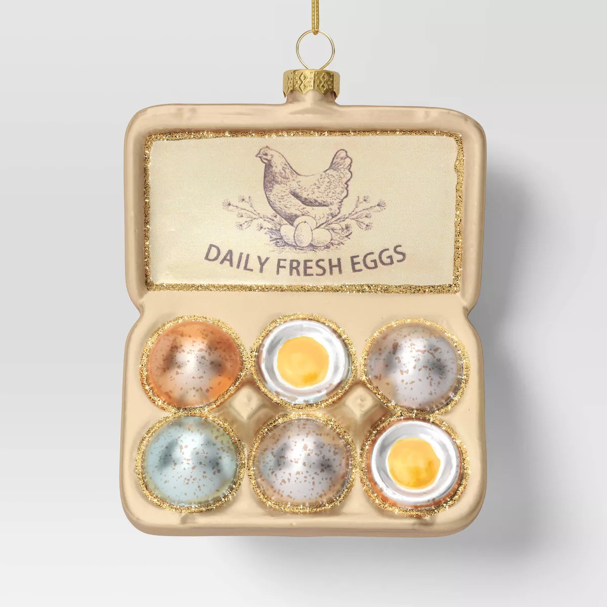 Christmas Glass Carton of Eggs Ornament - Wondershop™ | Target