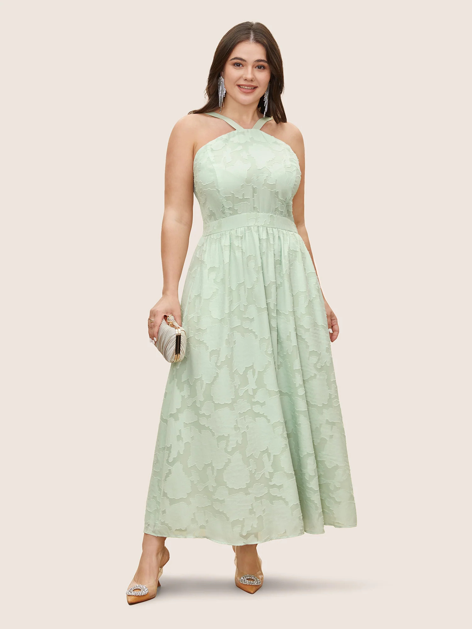 Abstract Textured Shirred Pocket Dress | Bloomchic