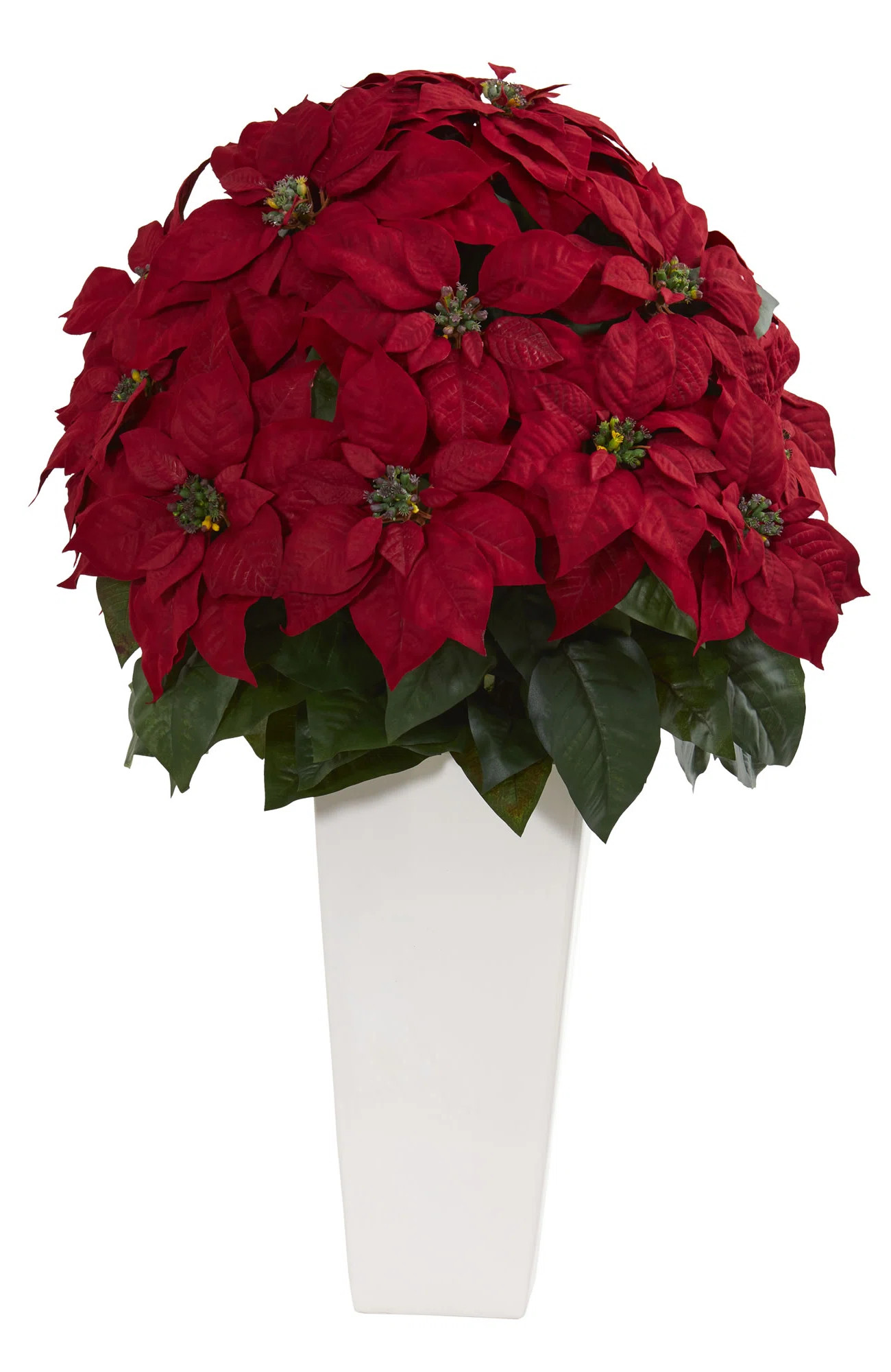 Poinsettia Arrangement in Planter | Wayfair North America