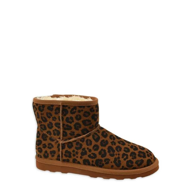 Time And Tru Women's Mini Suede Boots - Walmart.com | Walmart (US)