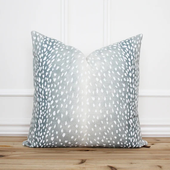 Antelope Pillow Cover Aqua  Animal Print Pillow Cover  20 x | Etsy | Etsy (US)