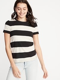 Slim-Fit Striped Tee for Women | Old Navy US