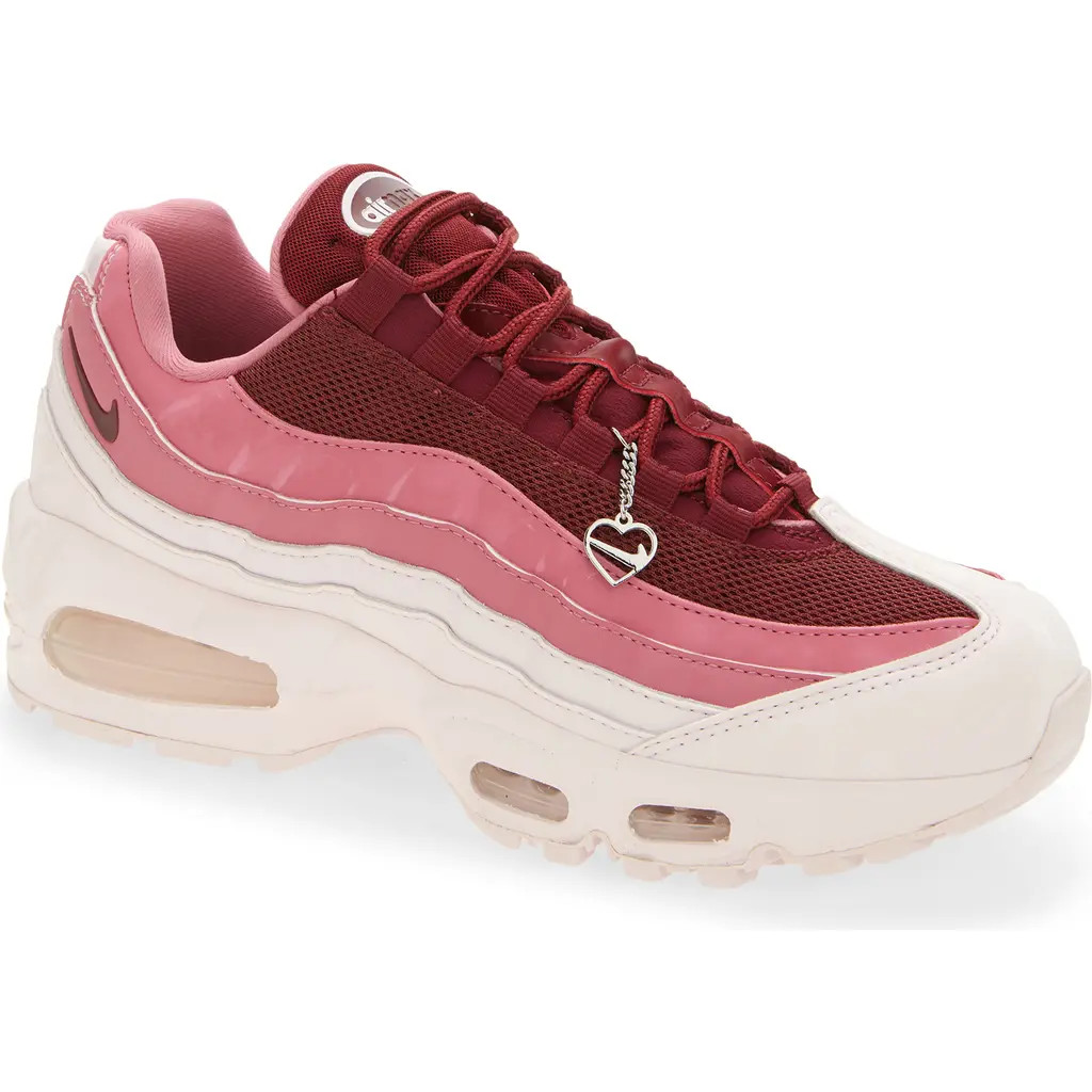Nike Air Max 95 Big Bubble Sneaker in Team Red/Pearl Pink/Peony at Nordstrom | Nordstrom