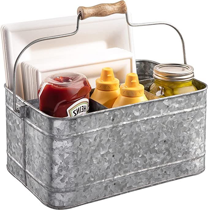 Royalty Art Farmhouse Kitchen Caddy Organizer with Handle for Condiments, Cleaning Products, and ... | Amazon (US)