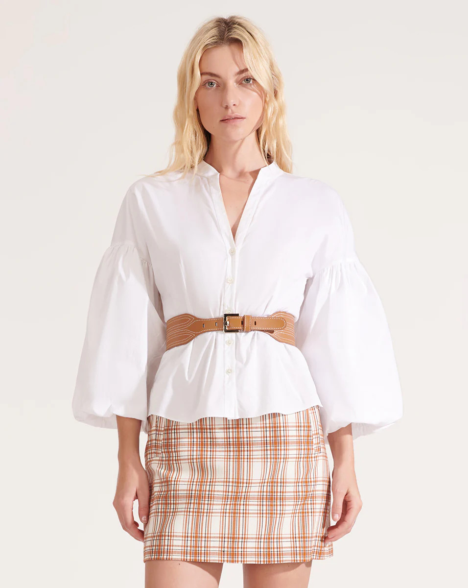 Aileen Puffed-Sleeve Blouse | Veronica Beard