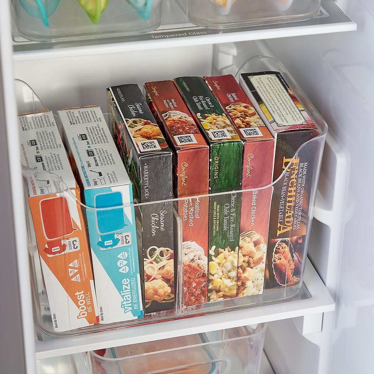 iDesign Linus Divided Freezer Bins | The Container Store