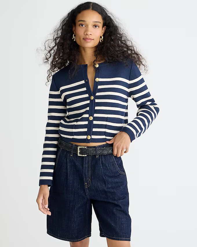 Emilie sweater lady jacket in stripe | J.Crew US