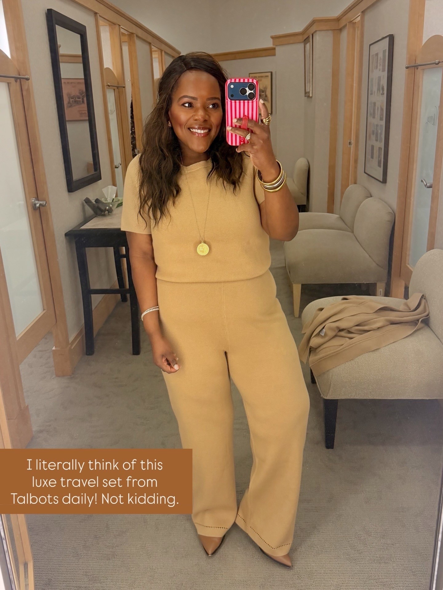 Love this luxe travel set from @Talbots wearing an xl in each piece! So good!! 

#LTKTravel #LTKgrwm #LTKMidsize