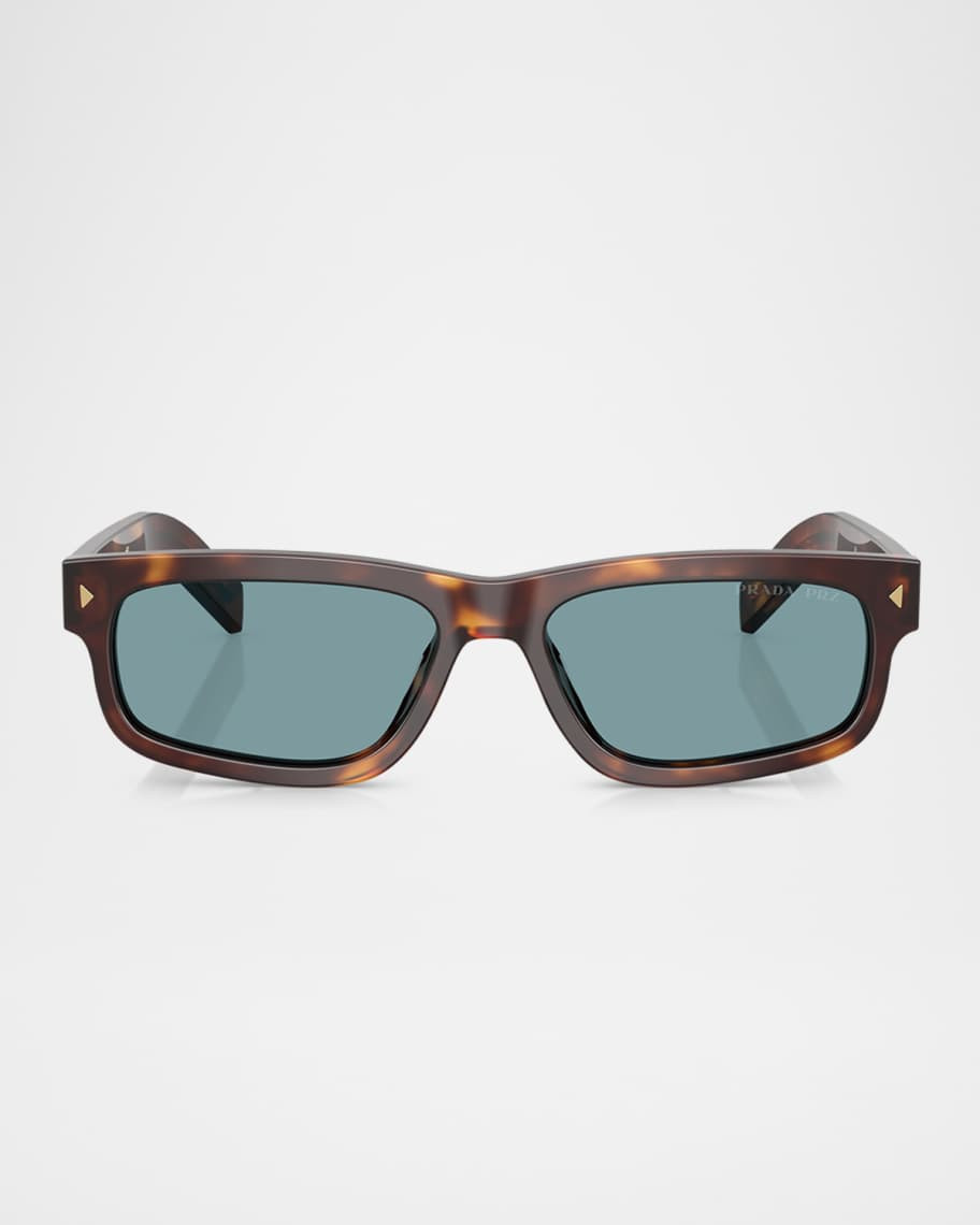 Prada Men's Rectangular Sunglasses | Neiman Marcus