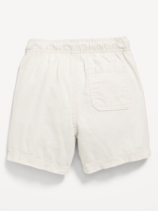 Loose Linen-Blend Dock Shorts for Toddler Boys | Old Navy (US)