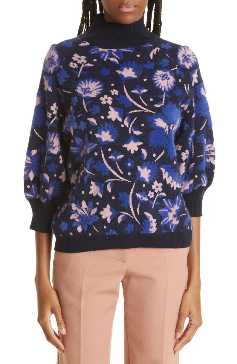 Claudan Floral Jacquard Sweater | Nordstrom