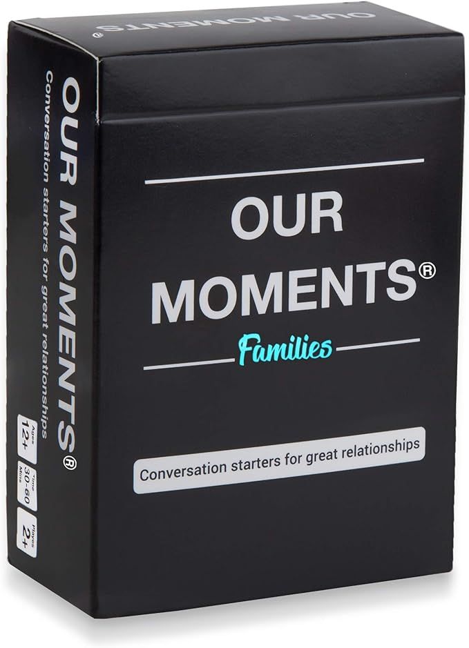 OUR MOMENTS Families: 100 Conversation Starter Cards for Families and Kids - Relationship Buildin... | Amazon (US)