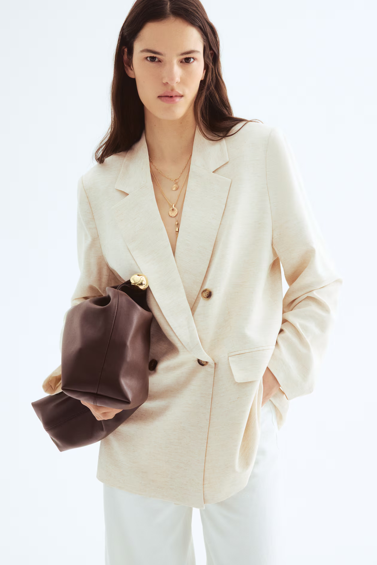 Linen-blend blazer | H&M (UK, MY, IN, SG, PH, TW, HK)