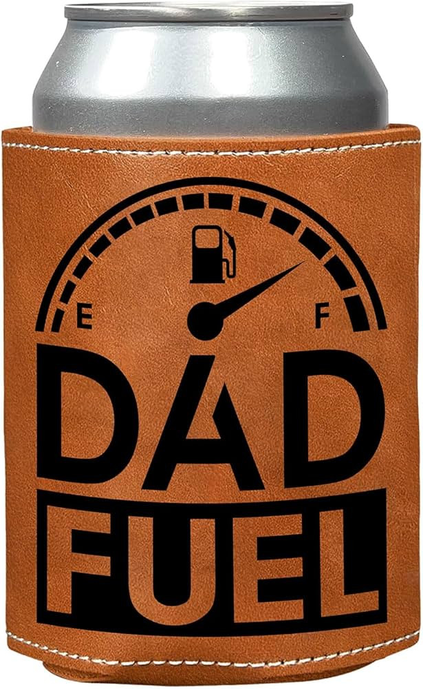 Birthday Gifts for Dad, Dad Fuel Can Sleeve Gifts from Son Daughter Wife, 12 oz Leather Can Coole... | Amazon (US)