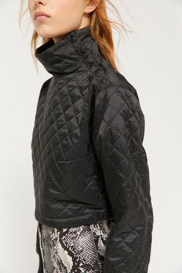 UO Frans Quilted Nylon Popover Jacket | Urban Outfitters (US and RoW)