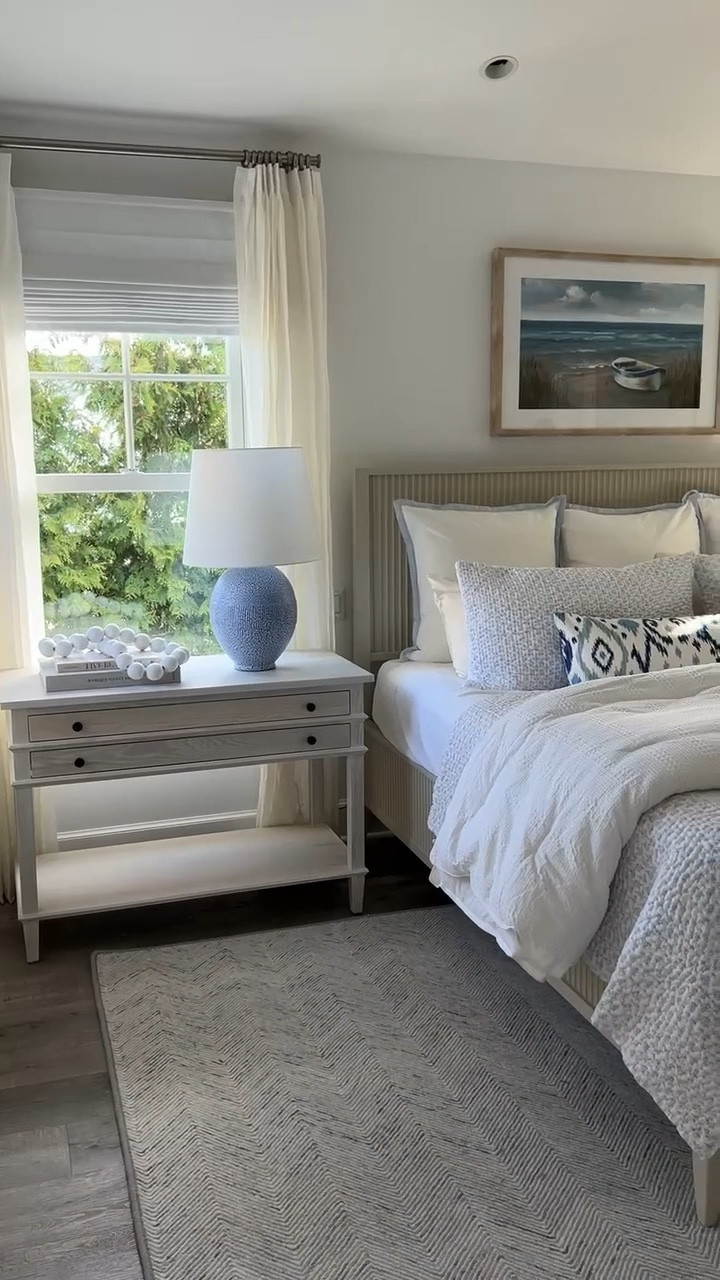 Coastal primary bedroom

Neutral bedroom design, bedroom sanctuary, relaxing bedroom, soft colors, blue bedroom, Nancy Meyer’s inspired home decor, coastal grandmother design

#LTKVideo #LTKHome #LTKFamily