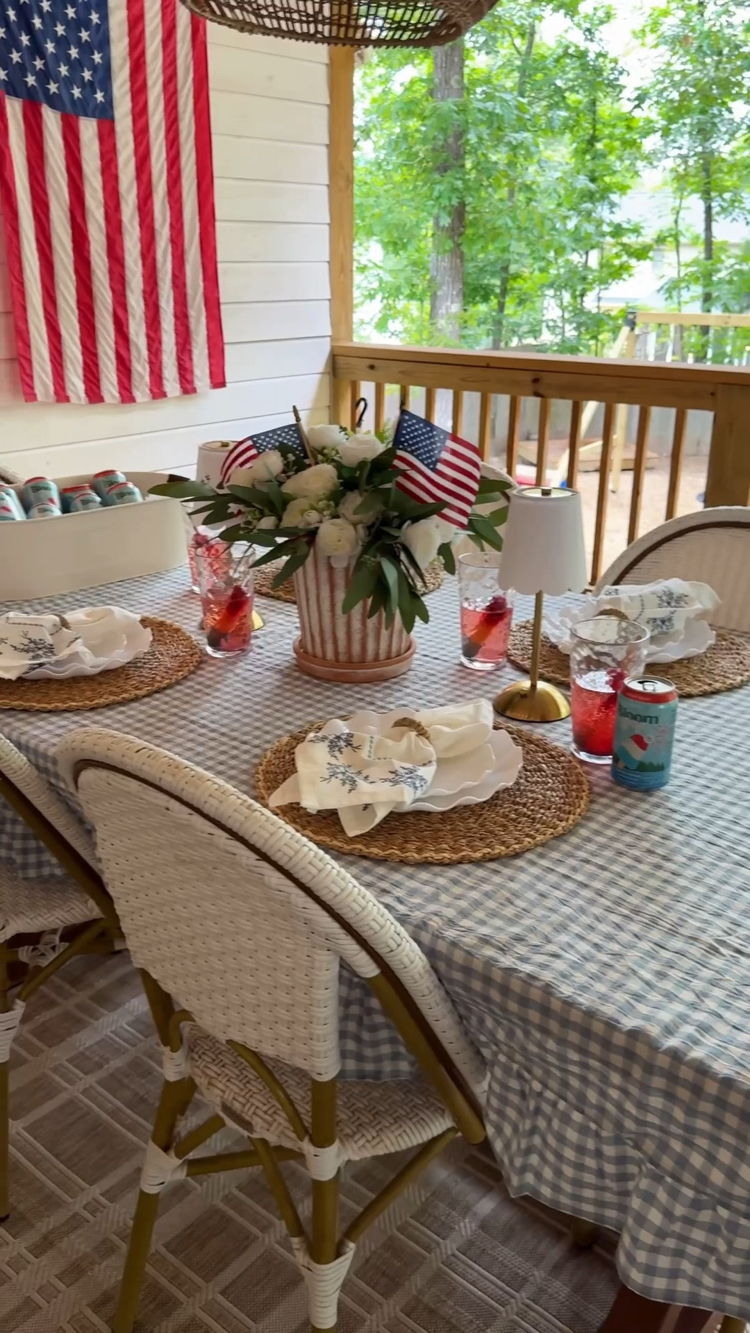 Americana summer has officially arrived, and this table is ready for slow evenings, good food, and even better company. ❤️🤍💙
.
.
.

Americana decor, patriotic table setting, summer entertaining, Memorial Day decor, cottage style home, red white and blue decor, patriotic table setting, summer tablescape, cottage style decorating, summer entertaining, outdoor dining, seasonal home decor, Americana summer, Memorial Day hosting, patriotic home inspiration, #bloompop

#LTKSeasonal #LTKHome #LTKmomlife
