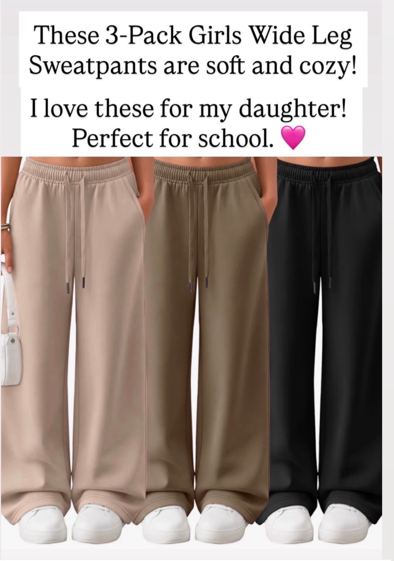 Wide leg sweatpants for girls

#LTKKids