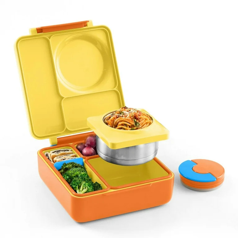 OmieBox Bento Box for Kids - Insulated Bento Lunch Box with Leak Proof Thermos Food Jar - 3 Compa... | Walmart (US)