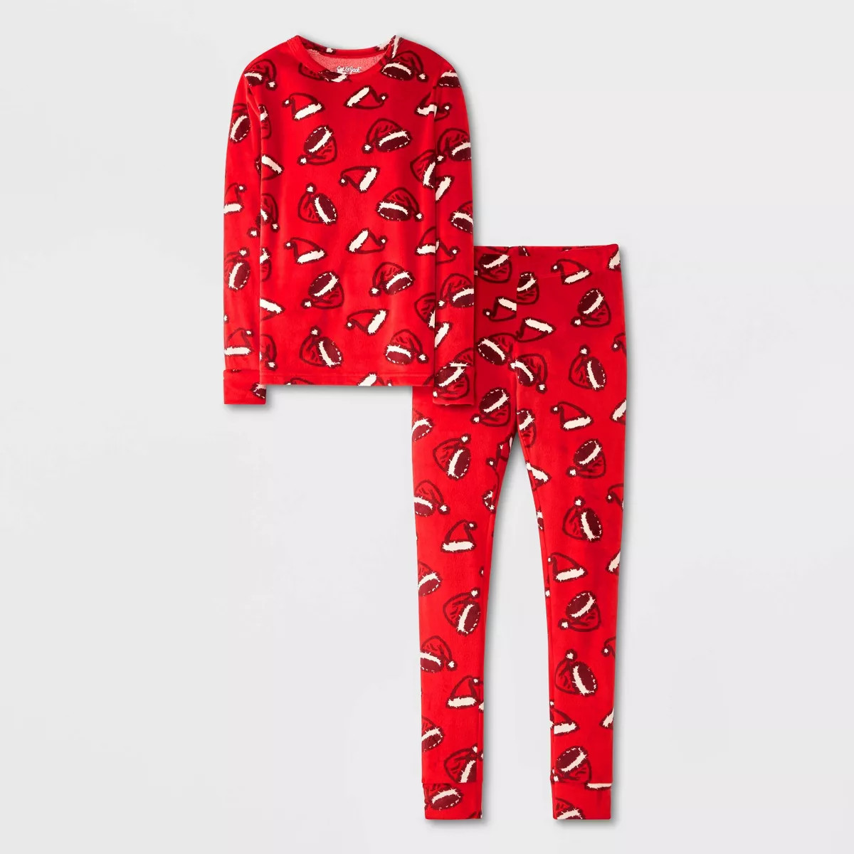Kids' 2pc Christmas Snuggly Soft Snug Fit Long Sleeve Pajama Set - Cat & Jack™ | Target