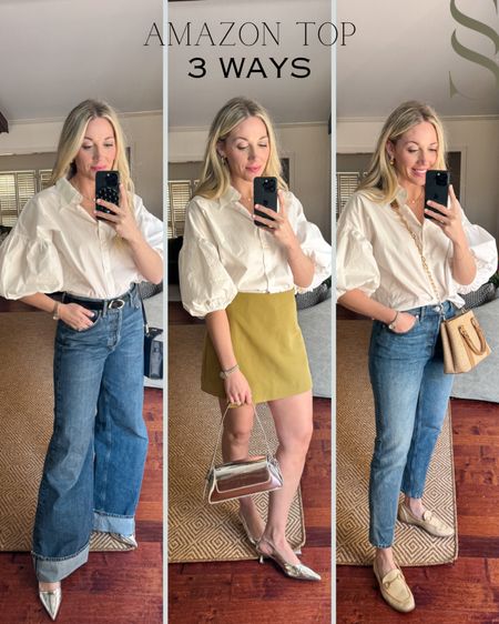 Wearing size small in top and skort (runs big - exchanging for the XS!) and all shoes fit TTS! #amazonfashion 

#LTKstyletip #LTKworkwear #LTKfindsunder50