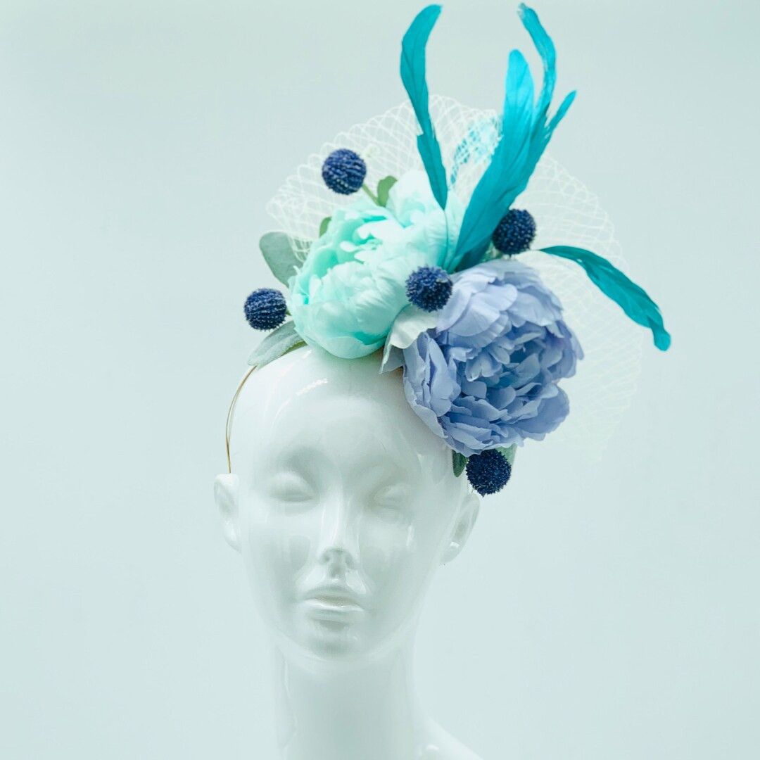 Turquoise, Purple Derby Fascinator, Kentucky Derby Hat Alternative, Kentucky Derby Hat - Etsy | Etsy (US)