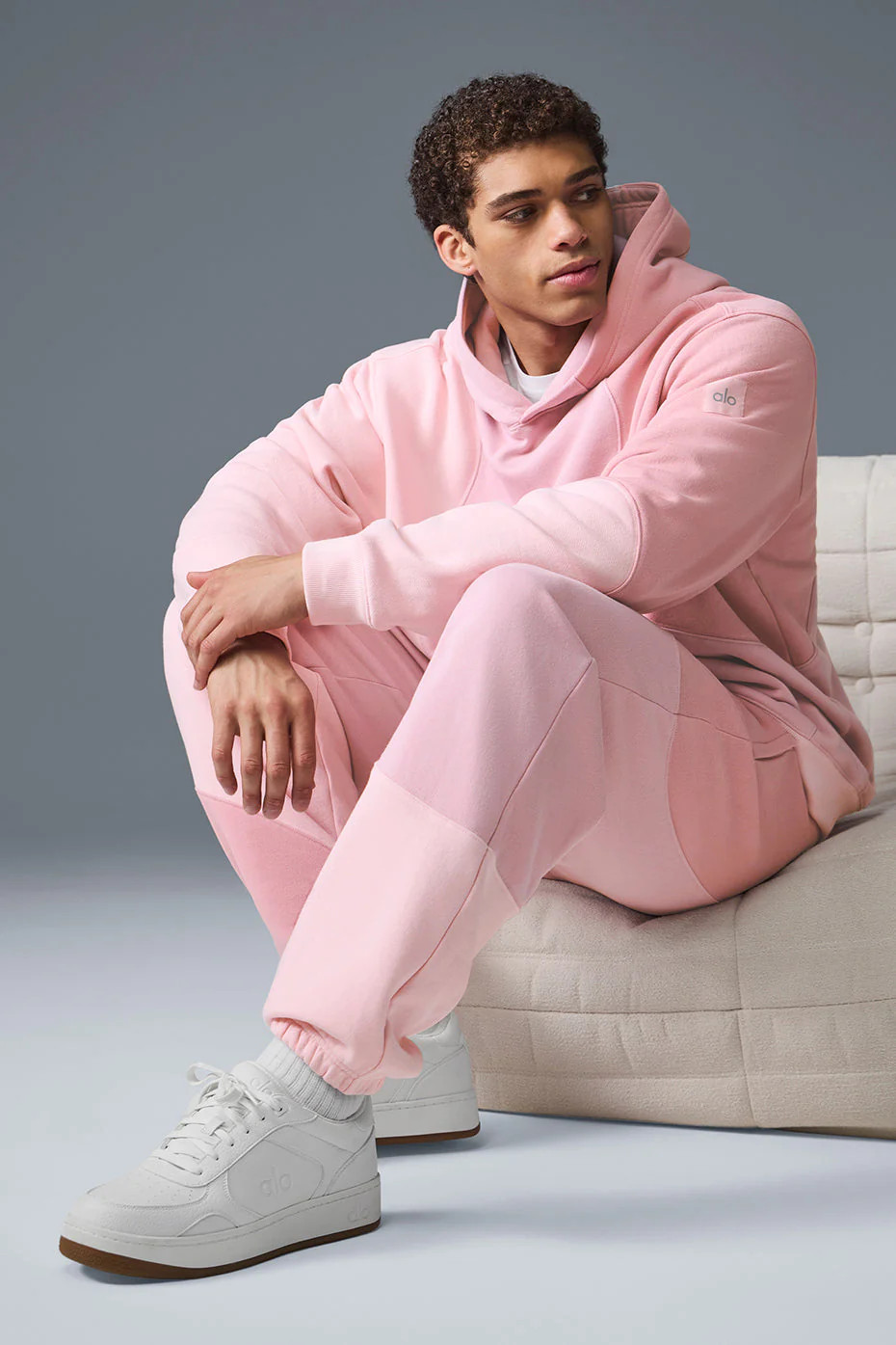 Alo YogaÂ® | Make Waves Sweatpant in Sunset Pink Tonal, Size: S MEN/M WOMEN | Alo Yoga