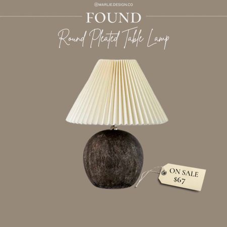 Found | new release | Kirklands | pleated lamp shade | round lamp | table lamp | on sale now | home decor | affordable home decor 

#LTKsalealert #LTKFind #LTKunder100