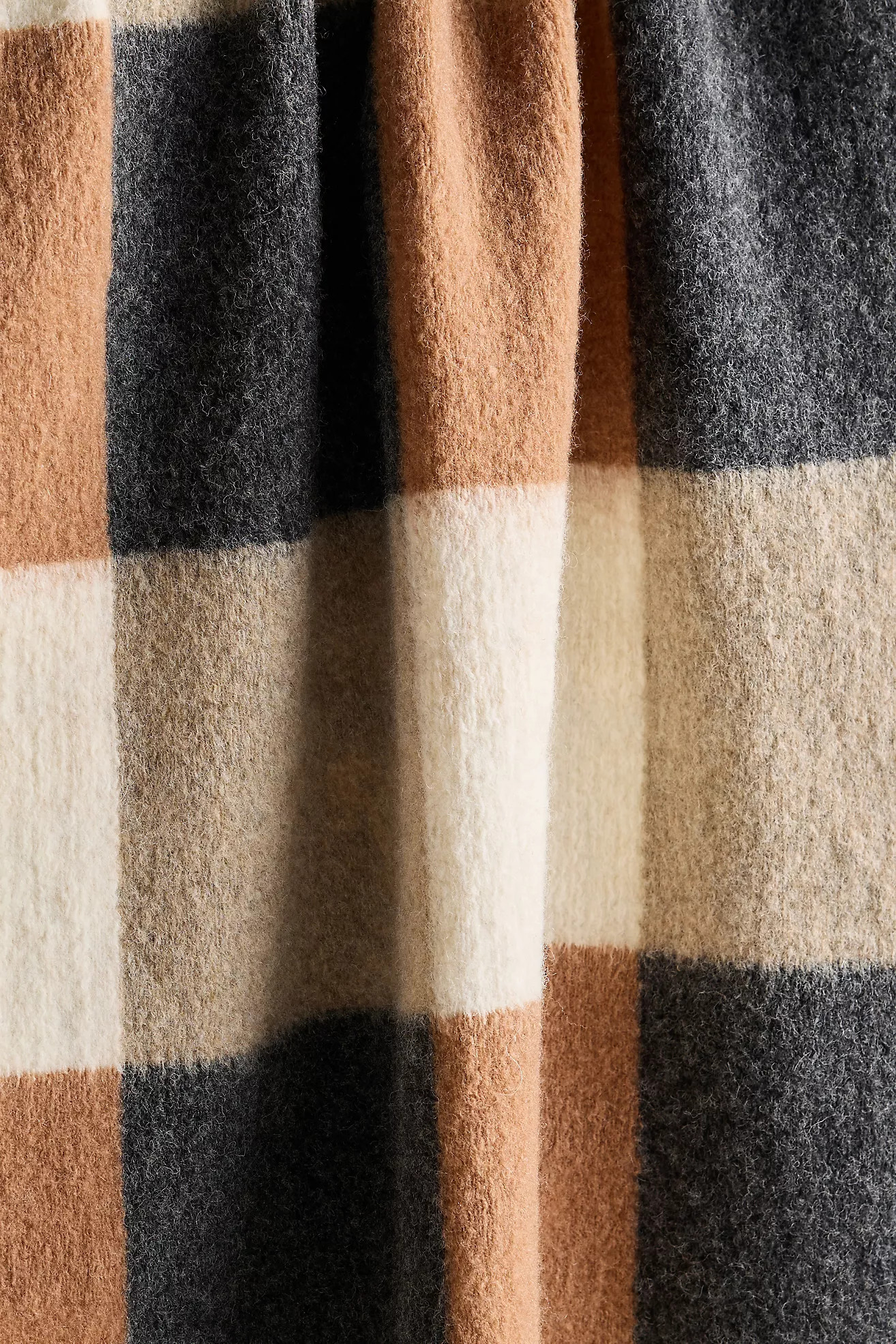 Saddle Wool Blend Throw Blanket | Anthropologie (US)