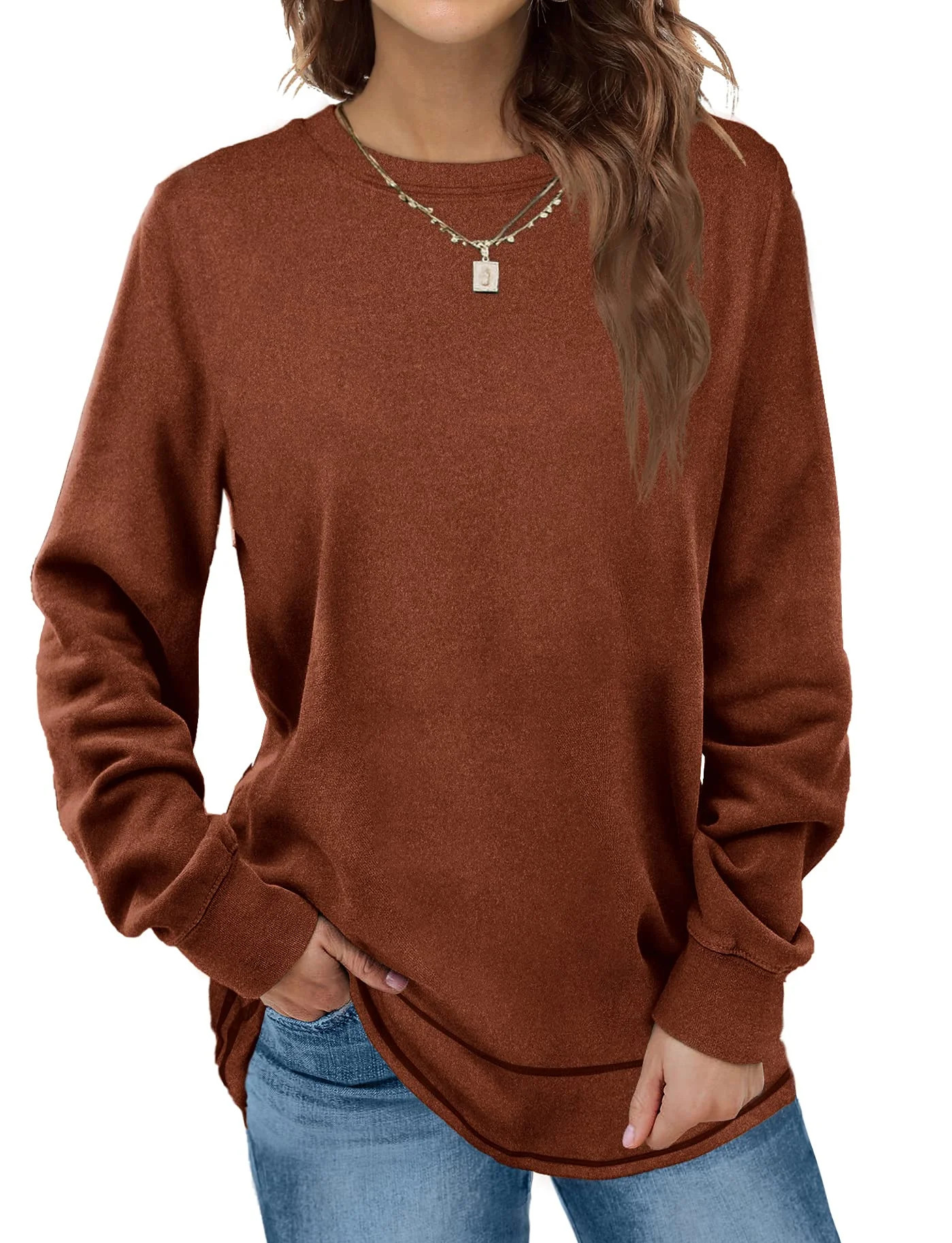 Fantaslook Sweatshirts for Women Crewneck Casual Long Sleeve Shirts Tunic Tops | Walmart (US)