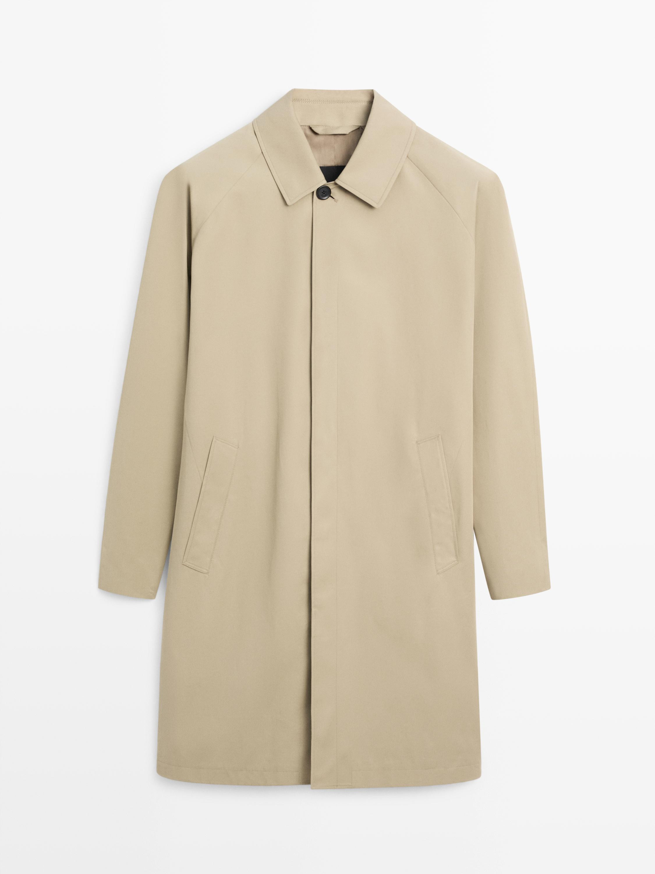 Lightweight cotton trench coat | Massimo Dutti UK