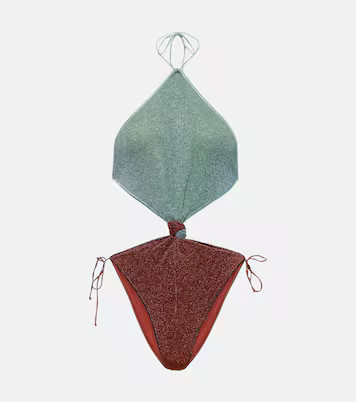 Lumière Bicolor Knot Maillot swimsuit | Mytheresa (US/CA)