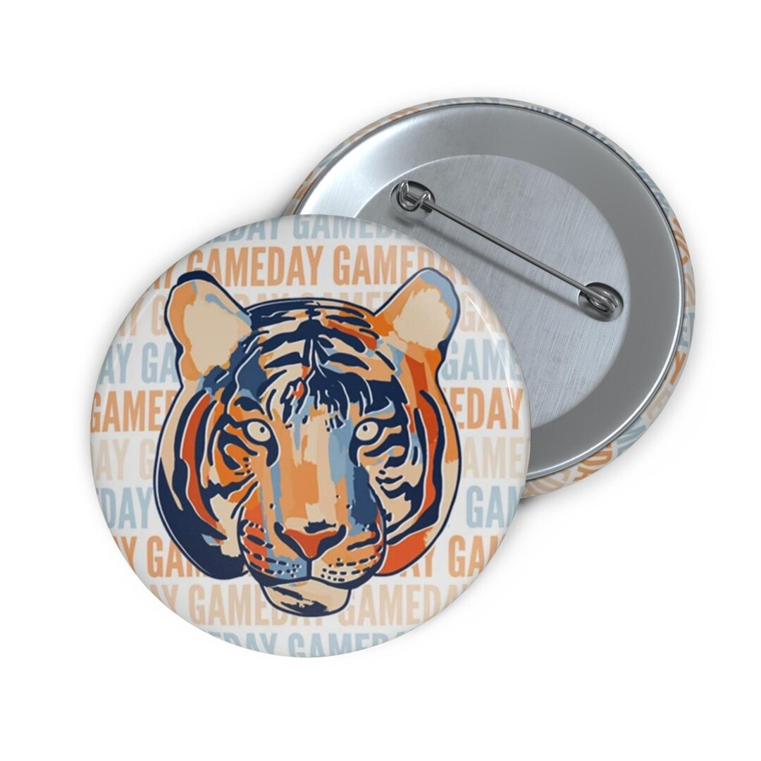 Auburn Tigers Game Day Pin Button, Tailgating Accessories, Sports Fan Gift, College Football Badg... | Etsy (US)
