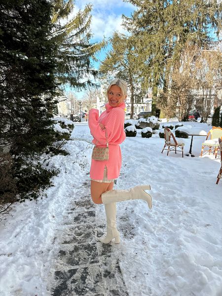 The perfect cozy Valentines outfit from Amazon. I am wearing a small in the sweater dress. 

#LTKSeasonal #LTKfindsunder50 #LTKMostLoved