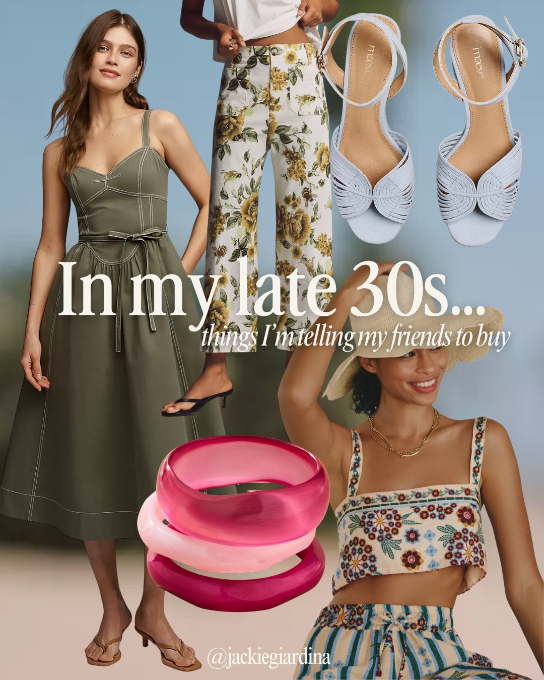 in my late 30s and these are the things I’m telling my friends to buy immediately: printed pants that make every outfit look styled, jelly shoes (yes, they’re back and somehow chicer), and raffia bags that go with literally everything all summer

if it feels a little extra but still easy to wear… I want it

save this for your next “I have nothing to wear” moment

#anthropologiefinds #summerstyleinspo #midsizefashion #effortlessoutfits #summerwardrobe vacation outfits beach, summer outfits 

#LTKMidsize #LTKSwim #LTKTravel