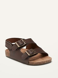 Faux-Leather Double-Buckle Sandals for Baby | Old Navy (US)