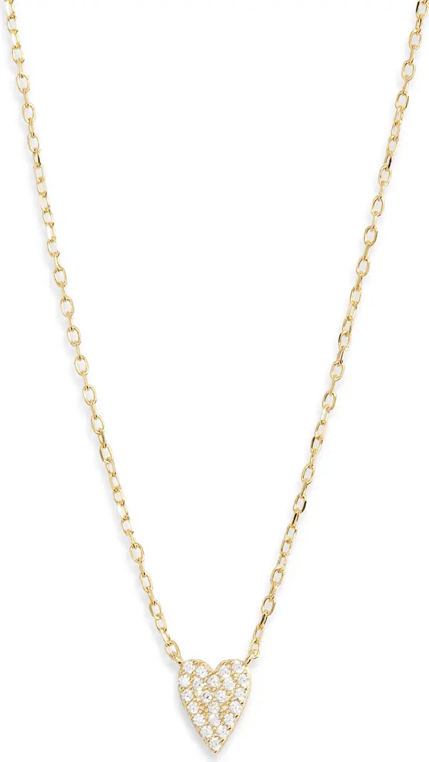 ARGENTO VIVO CZ Pavé Heart Pendant Necklace | Nordstromrack | Nordstrom Rack