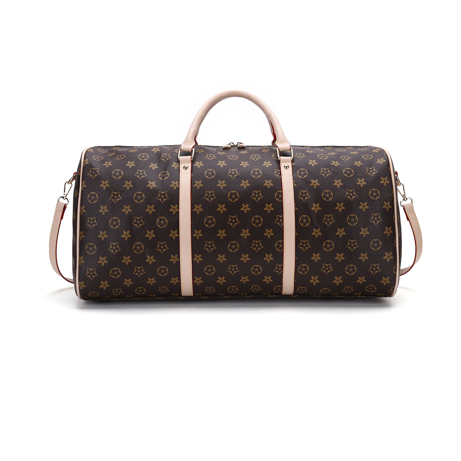RICHPORTS Checkered Travel PU Leather Oversized Weekender Duffel Bag Overnight Handbag Gym Bag  f... | Walmart (US)