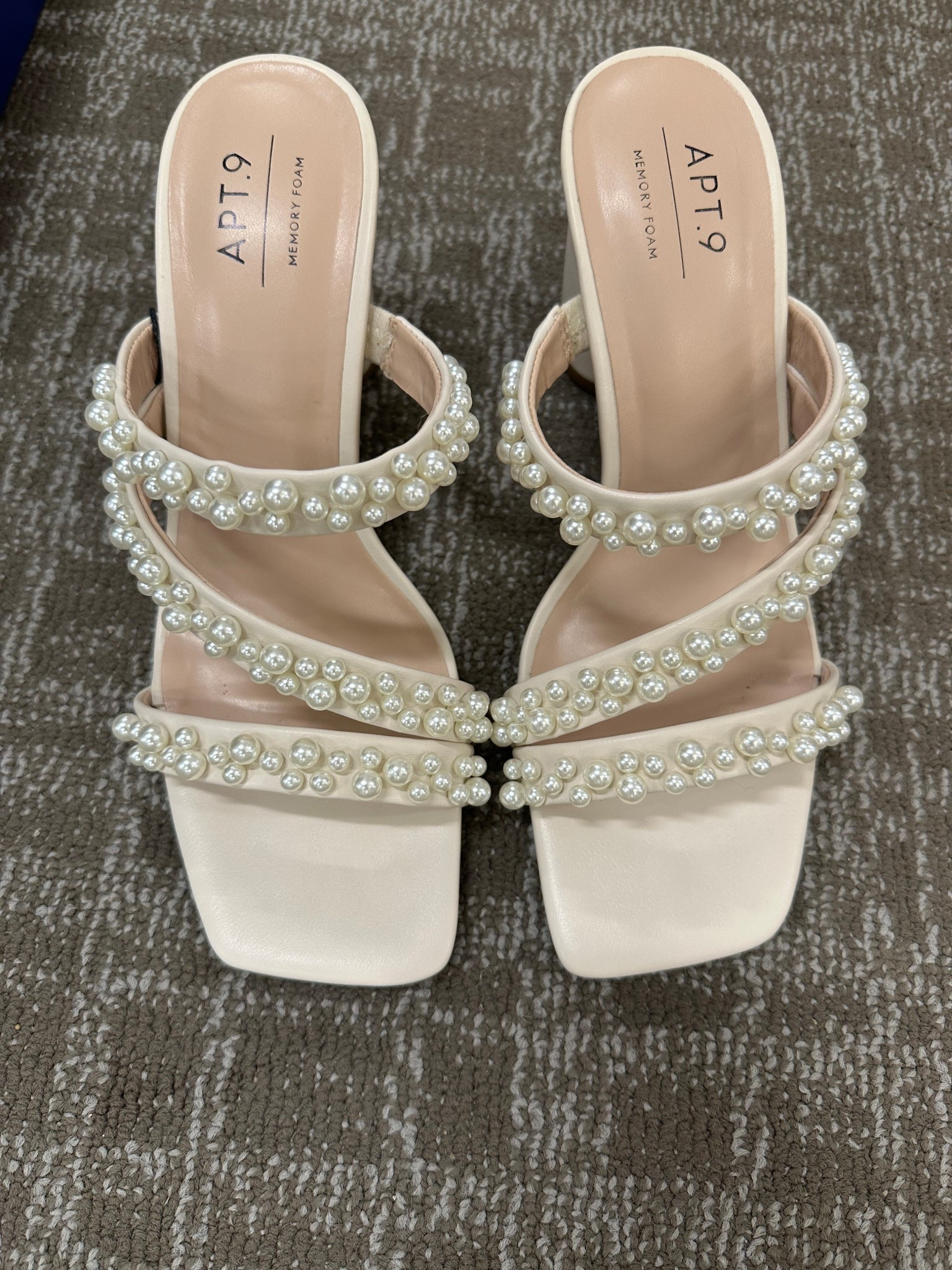 Pearl heels - these are so cute! 
I could do my true size 9 or I like the  9.5 too

#LTKShoeCrush #LTKMidsize #LTKOver40