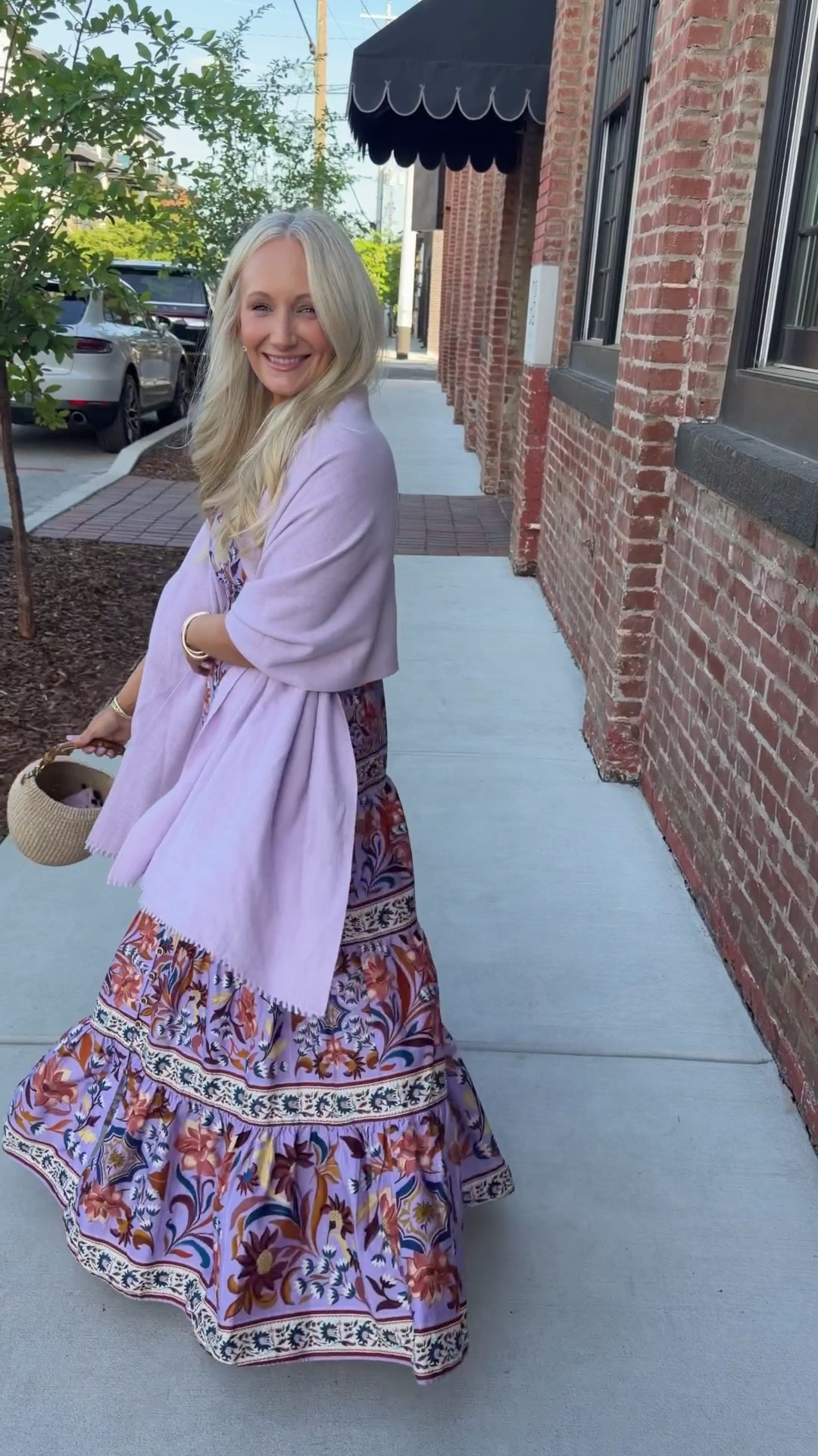 Dress is 25% off- wearing an xsmall.
Amazon $20 shawl (cut the tassels off) 

#LTKmomlife #LTKOver40