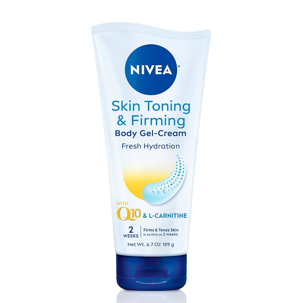NIVEA Skin Firming & Toning Body Gel Cream with Q10, Hyaluronic Acid and Vitamin C, Clinically Te... | Amazon (US)