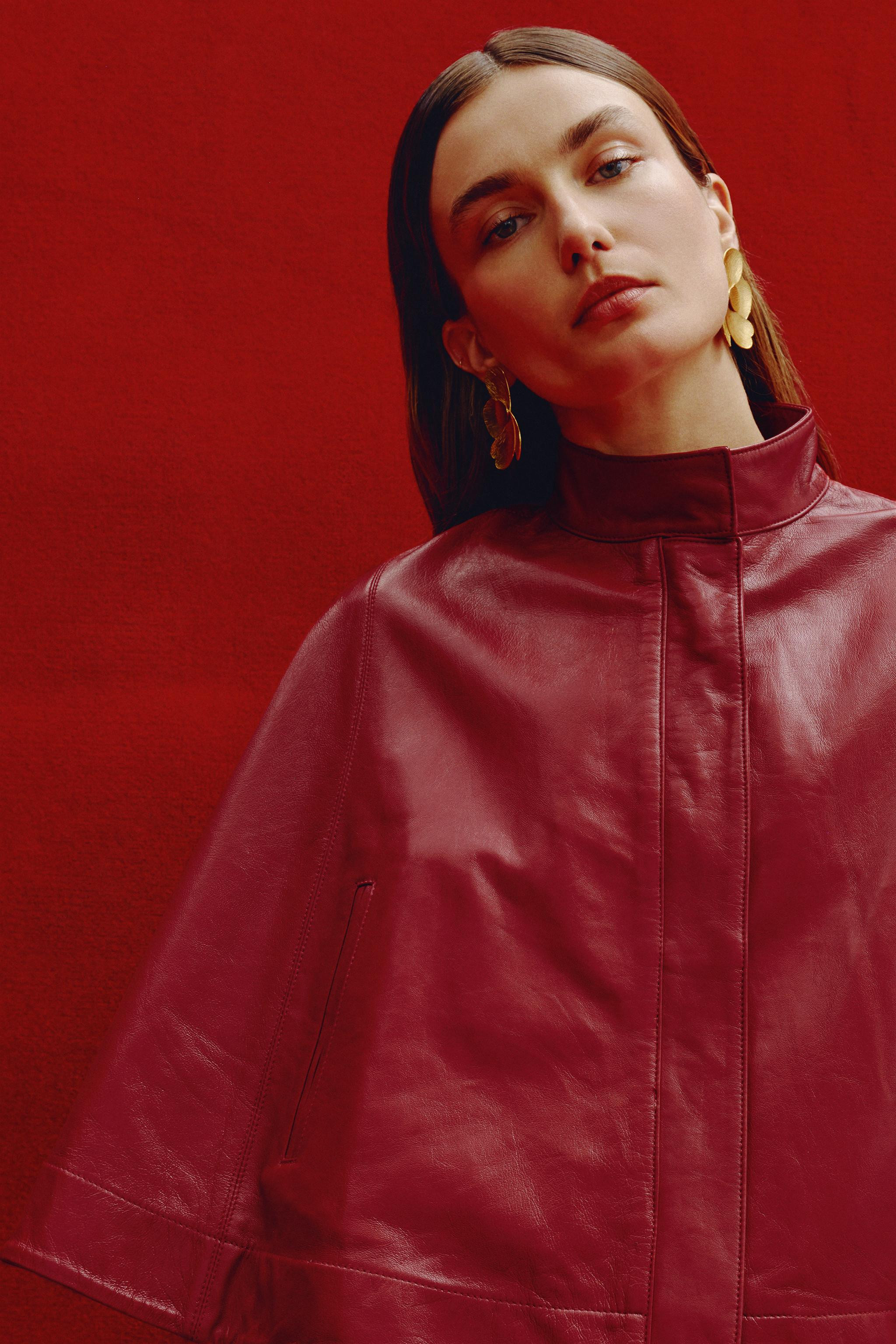 FLOWER FAN EARRINGS | Zara US