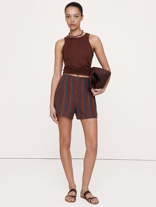 High-Rise 3" Linen Short | Banana Republic (US)