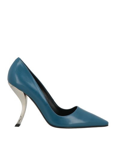 Roger Vivier Woman Pumps Deep teal Size 4.5 Leather | YOOX (US)