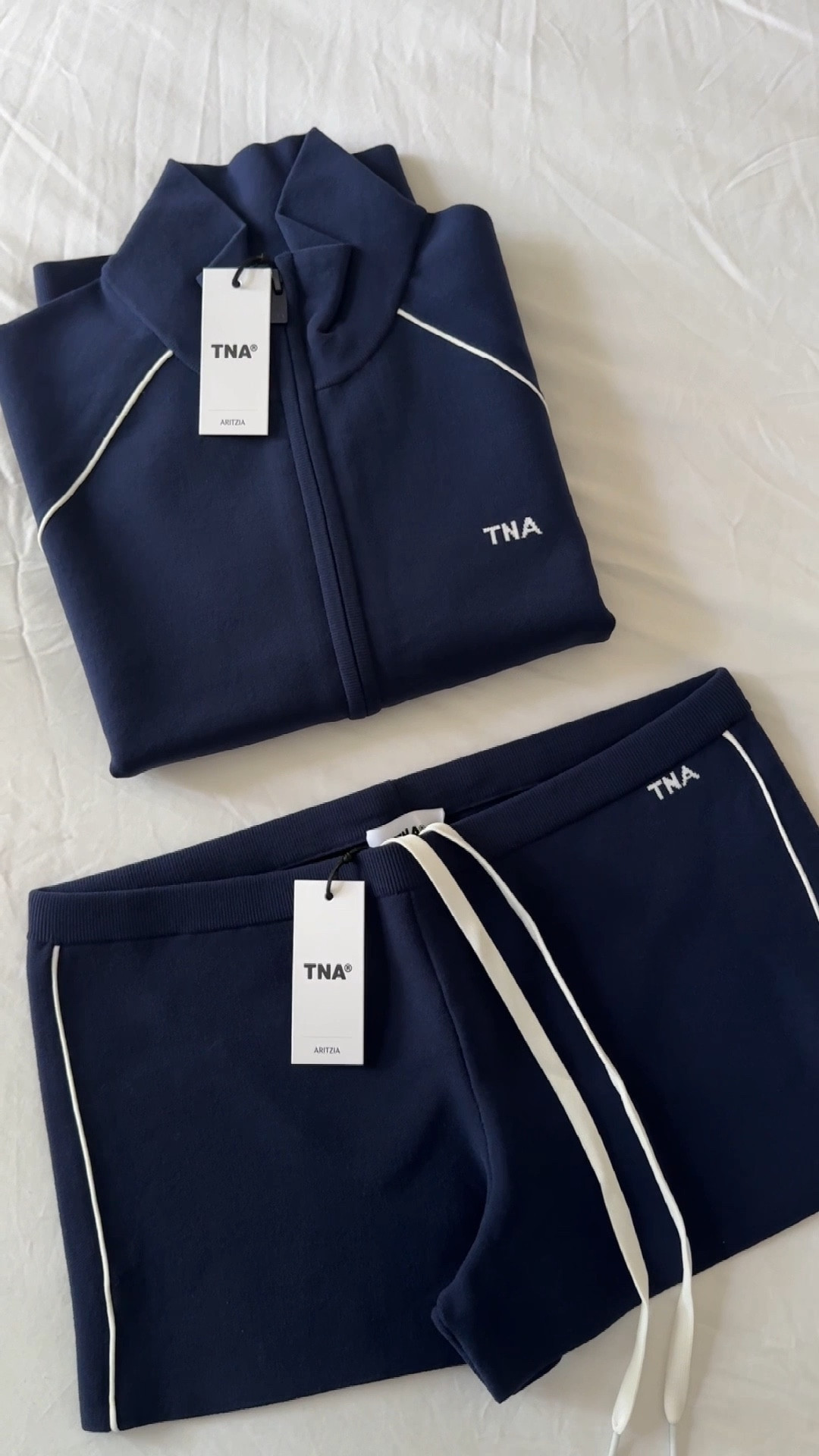 Aritzia Offseason navy short set🥇The perfect chill set! I’m wearing small in both, however they do have lots of stretch. (Shorts are cheeky)

#LTKPetite #LTKActive #LTKWorkwear