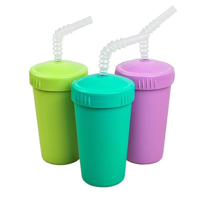 Re-Play Made in USA 3pk Straw Cups with Reversable Straw for Easy Baby, Toddler, and Child Feedin... | Amazon (US)