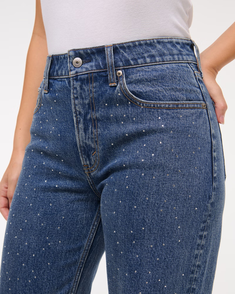 Women's Curve Love High Rise 90s Relaxed Jean | Women's Clearance | Abercrombie.com | Abercrombie & Fitch (US)